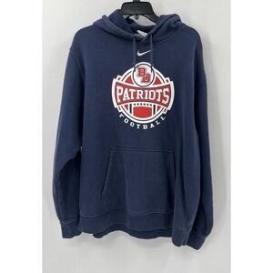 Nike New England Patriots Sweatshirt Mens XL Hoodie NFL Football Pullover Blue